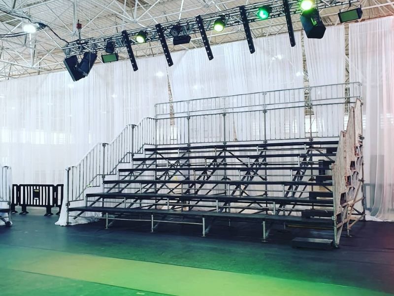 Arquibancadas para eventos em Curitiba onde alugar